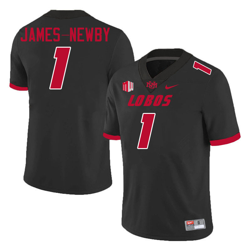 Keyshawn James-Newby UNM Lobos Jersey,New Mexico Lobos Football Jersey,Uniforms-Black